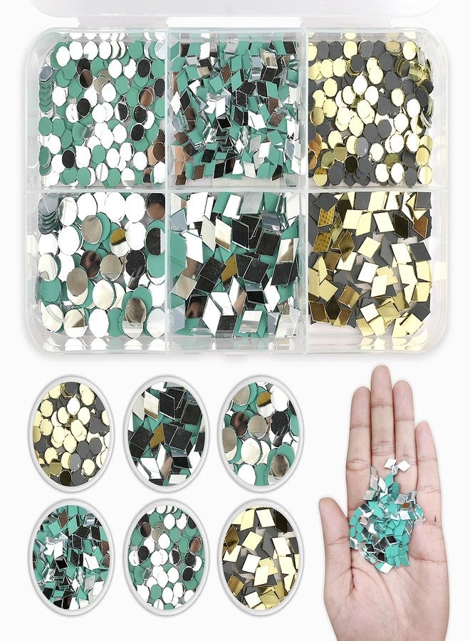Twinster Mirrors for Craft Work (6 Different Shapes, 1000 Total Pieces) Lippan Art Craft Materials Kit Decorative Mirrors DIY Best Kit? - Image 1